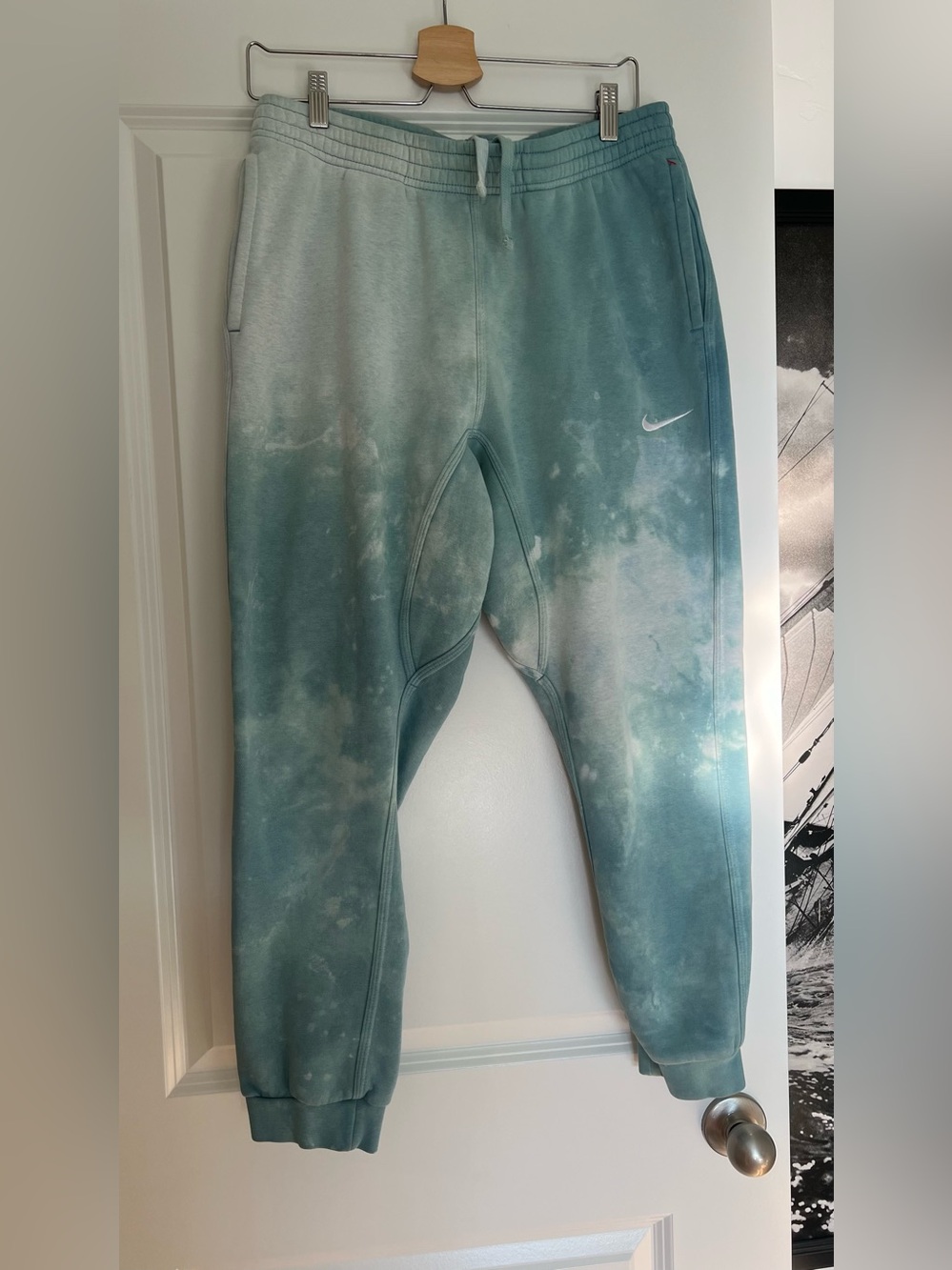 Nike Teal Tie-Dye Track Sweatpants